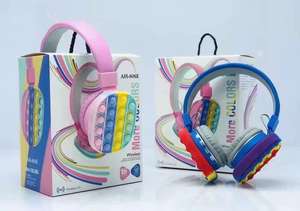 Audífonos JKK de Silicona con Burbujas, <span class=keywords><strong>Auriculares</strong></span> Inalámbricos Antiestrés, Audífonos con Burbujas de Arcoíris, Audífonos con Botones para Presionar - Product Image 4