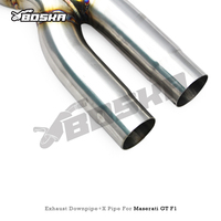 Tubo de Escape Trasero Personalizado para Maserati Gran Turismo/GT 4.2L/4.7L 2008-2023, Acero Inoxidable Boska con Acabado Pulido de 1.5mm