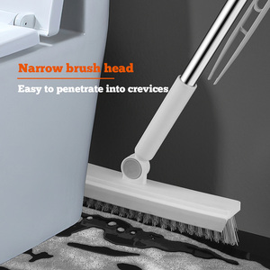 2024 Multifuncional Piso limpeza empurrar vassoura com punho longo do <span class=keywords><strong>metal</strong></span> <span class=keywords><strong>Scrub</strong></span> Escova para Limpeza Banheiro Cozinha Floor escova - Product Image 6