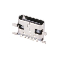 타입 C 6핀 암 커넥터 3A 전류 5V 전압 수평 SMT 장착 USB 데이터 전송용