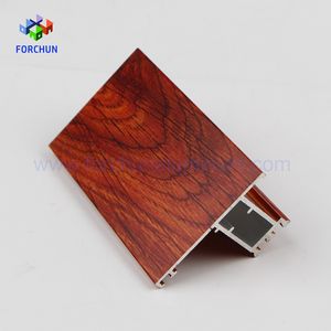 Profils en aluminium <span class=keywords><strong>pour</strong></span> fenêtres et portes, finition bois personnalisée, extrusion d'aluminium, cadre en aluminium - Product Image 2
