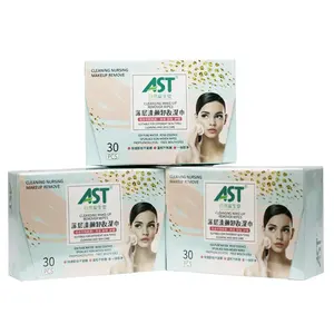 Hot販売OEM/ODM Adults Household Non不織布Makeup Removal Makeup Remover Wipes 30PCSをPack