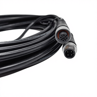 Conector M12 Personalizado, Enchufe GX12 de 4, 5 y 8 Pines, Arnés Macho y Hembra, Cable Ethernet, Ensamblaje de Cable con Clasificación IP67, Cobre, PVC, Electrónico