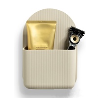 YDS personnalisé de qualité alimentaire brosse à dents et porte-pâte Silicone support de salle de bain douche porte-brosse à dents mural organisateur de bain