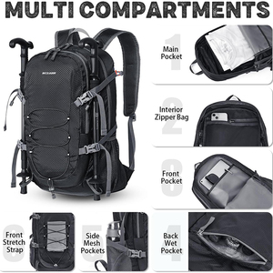 Mochila de Camping Impermeable para Hombre y Mujer, Muestra Gratuita, Mochila Plegable, Ligera para Viajes al Aire Libre, Senderismo - Product Image 2