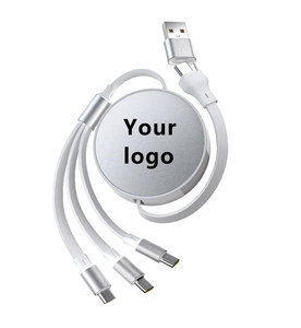 100W Nhanh Chóng Sạc 3-Trong-1 Nhôm USB Cáp Dữ Liệu Có Thể Thu Vào 3 2 Loại C Phổ Xách Tay Nhiều Sạc Cáp - Product Image 1