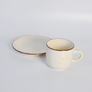Muestra disponible <span class=keywords><strong>Conjunto</strong></span> de xicara e Pires, taza de café y platillo de cerámica pintada a mano italiana de porcelana de gres de lujo personalizada - Product Image 2