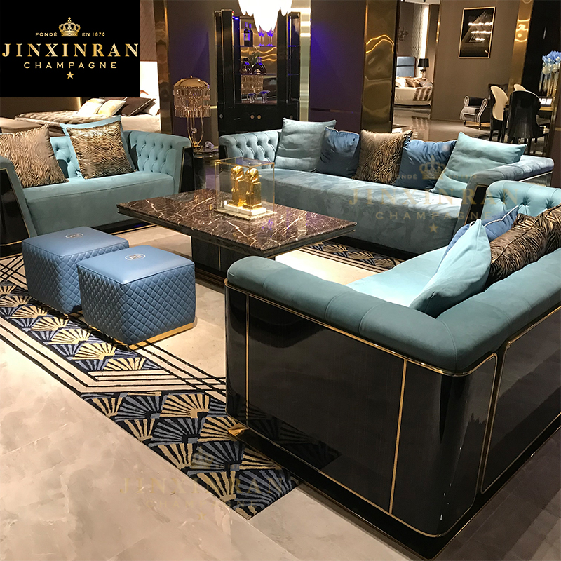 ポストモダン高級ホテル家具イタリアナパレザーソファソファソファタフ