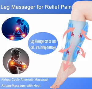 Masaje de compresión de piernas de aire de 3 niveles, masajeador de piernas con vibración para amasar la circulación sanguínea con calefacción - Product Image 5