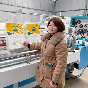 Voll automatische Maschine zur Herstellung von Gesichts tüchern Kleine Rolle Handtuch Serviette Tissue Toiletten papier herstellungs maschine Preis