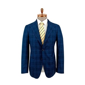 Traje de <span class=keywords><strong>hombre</strong></span> a medida, traje de 2 piezas, chaqueta de cuadros de lana, Pantalones - Product Image 5