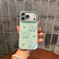 Nouvelle Coque Papillon Bling Design pour iPhone 17 18 15 16 13 Pro Max – Étuis Téléphone Femme