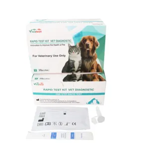 Panleucopenia felina Coronavirus Fpv/Fcov Ag Test Combo Kit de prueba rápida para gato Veterinaria