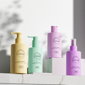Bán buôn haircare bao bì nhựa chai dầu gội đầu 250ml Rỗng Mỹ phẩm cơ thể Lotion bơm chai - Product Image 1