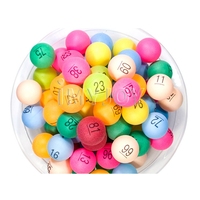 Balles de loterie colorées de 4cm de diamètre 2/4/6 côtés pour Machine de jeu de loterie
