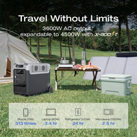 Générateur solaire portable 3840Wh pour camping et urgences, batterie LiFePO4 3600W, station d'énergie domestique, stockage d'énergie