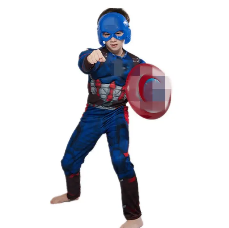 super captain costume hero muscle anime cosplay suit performance costume tv & movie costumes MQ0150
