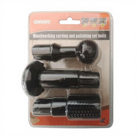 Ensemble de 3 outils de sculpture sur bois RUOKTOOL FT-226, en acier au carbone OEM, pour outil rotatif, usage industriel, sculpture et meulage