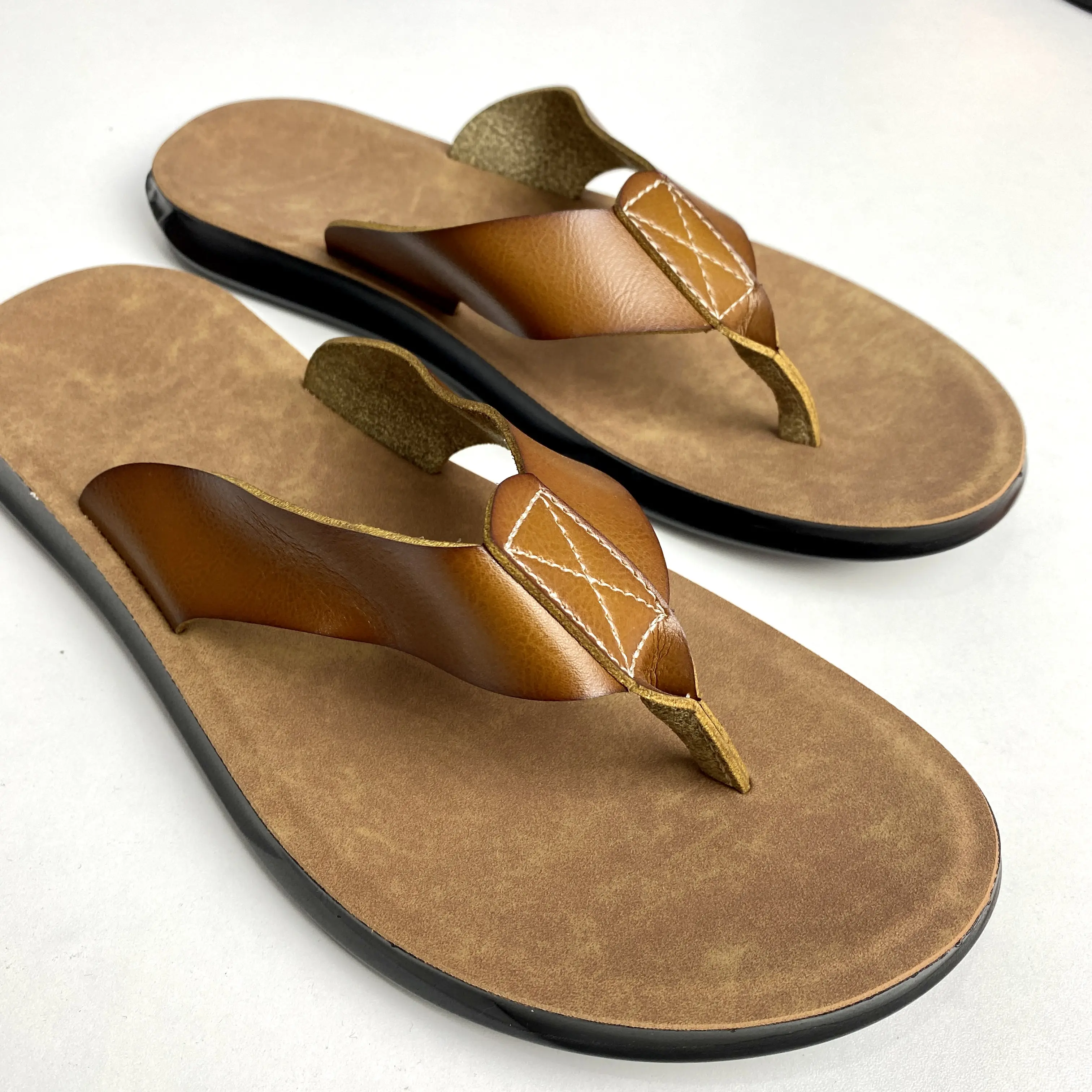 Multi Colors Lightweight Comfortable Mesh 2023 Men's Leather Sandals
