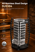 Diooist 2026 Nouveau Nester 9kw, 12kw, 15kW Chauffe-sauna extérieur WiFi à commande informatique pour sauna traditionnel
