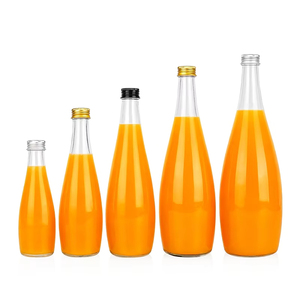 Bouteilles en verre en forme de goutte d'eau en gros, 210 ml-1015 ml, pour whisky, vin et boissons, avec bouchon à vis - Product Image 2