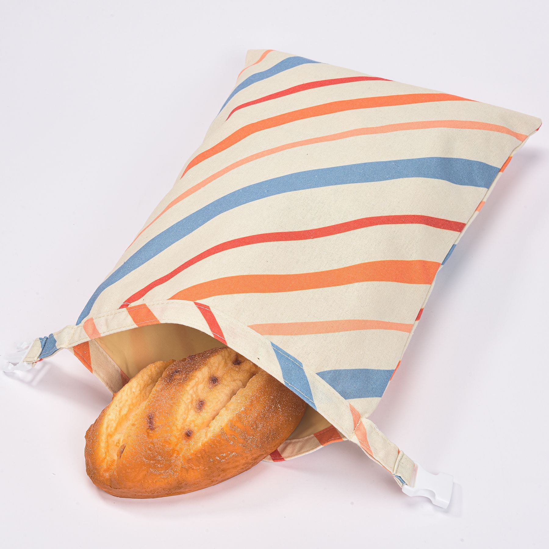 Motif rayé coloré n°2 - coton lin