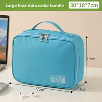 Sac de rangement pour câbles multifonctionnel en gros, imperméable, personnalisable, organiseur de voyage pour accessoires électroniques