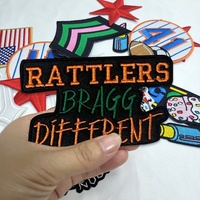 Patchs de broderie HBCU de haute qualité, broderie personnalisée à la presse à chaud