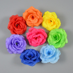 ดอกกุหลาบประดิษฐ์ Dongchen Crafts ขนาด 8 ซม. ดอกไม้ผ้าไหมทำมือ สำหรับตกแต่งงานแต่งงาน จัดดอกไม้ ตกแต่งบ้าน - Product Image 3