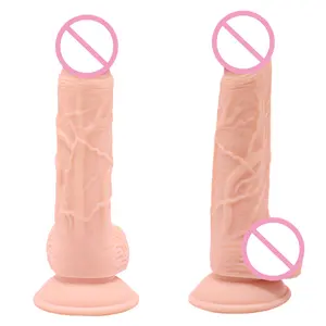 Mainan dewasa Dildo Penis besar besar PVC asli 8.7 inci cangkir isap kuat mainan seks dildo cinta untuk wanita bebas genggam Anda