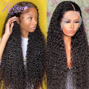 卸売りルースディープウェーブ透明HD 13x4 13x6フルレースフロントフロントかつらグルーレスブラジルプレプラックレース人毛かつら - Product Image 6