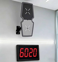 Compteur de balles murales Hyrox avec capteur de pression intelligent, compteur automatique, récepteur magnétique, panneau d'entraînement disponible pour balles médicales