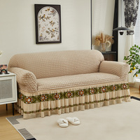 Ensemble de housses de canapé de luxe pour salon, housses de canapé sectionnelles extensibles en sergé, housses de coussin de canapé, décoration intérieure