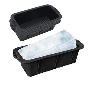 गैर-छड़ी यूरोपीय-ग्रेड आसान रिलीज लंबे लोफ सिलिकॉन ब्रेड लोफ पैन बना केक के लिए बेकिंग मोल्ड - Product Image 5