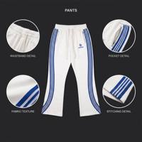 Yingling Bestickte Baumwollhosen mit Saumslitz Lässige Streetwear Unisex-Hosen Maßgeschneiderte OEM/ODM Herren Baggy Sweatpants Großhandel