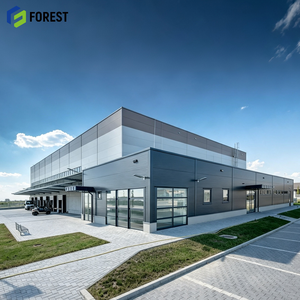 Bâtiment d'entrepôt industriel et commercial préfabriqué à ossature métallique modulaire résistante aux séismes, structure robuste - Product Image 1