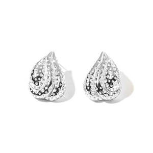 Pendientes de Moda con Diseño de Lágrima, Acero Inoxidable 316L, Baño de Oro PVD, Resistentes y Sostenibles - Product Image 1