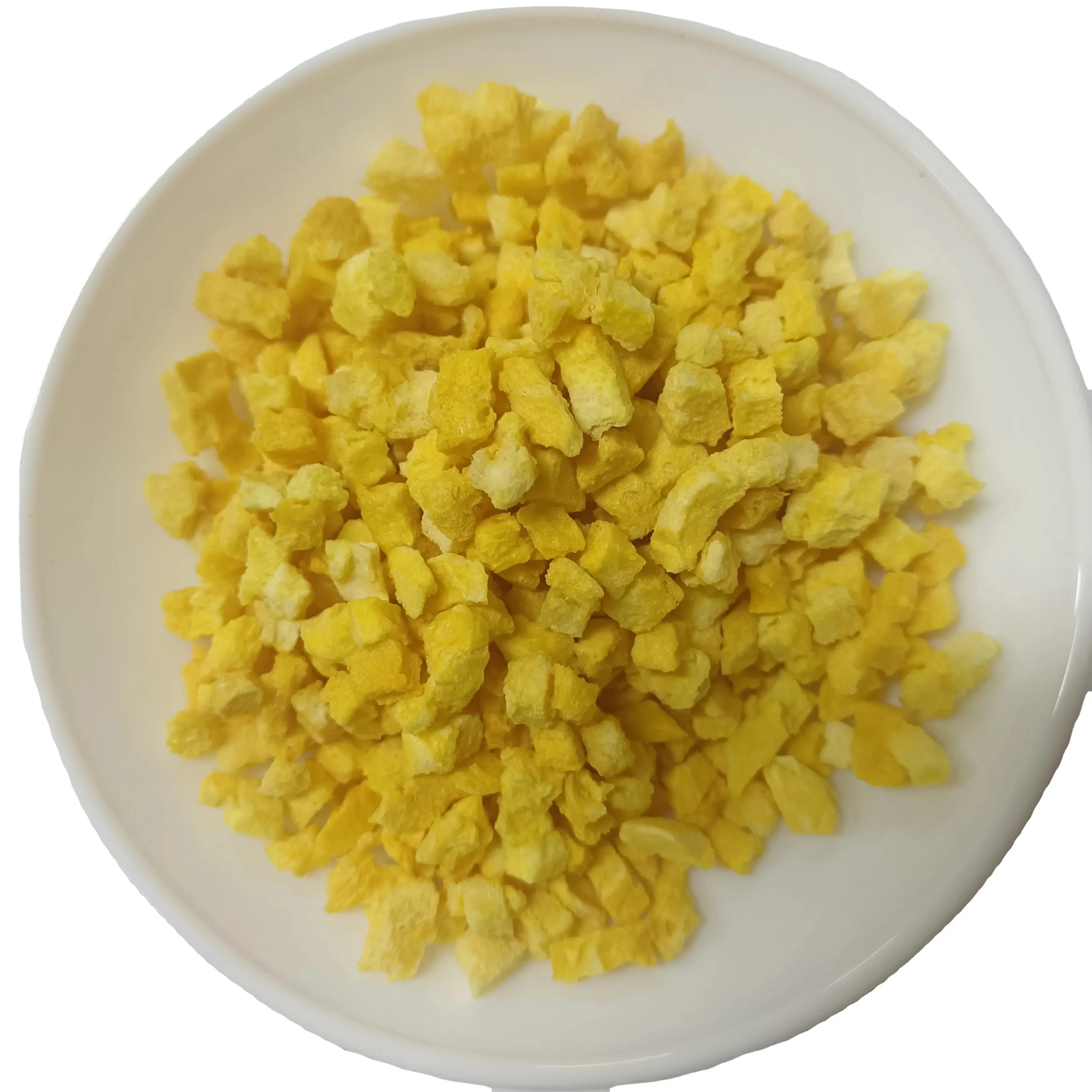 Dés de mangue lyophilisés en vrac parfaits pour cuire du thé aux fruits ou manger directement des collations saines en gros fruits lyophilisés
