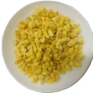 Toplu dondurularak kurutulmuş mango zar meyve çayı pişirme için harika veya doğrudan yemek sağlıklı atıştırmalıklar toptan dondurularak kurutulmuş meyve