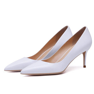 חדש אביב סתיו קלאסי נשים אמיתי פטנט עור משרד משאבות דקות עקבים גבוהים אדום עירום רסיס עבודת חתונה גברת - Product Image 4