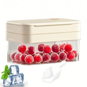Bpa-Miễn Phí Bền Cocktail Ice Ball Maker 28-Bóng Tái Sử Dụng Hình Cầu Vòng Lớn Nhựa Ice Cube Khay Khuôn Với Môi Lưu Trữ - Product Image 1
