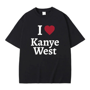 Camiseta Gráfica con Diseño del Álbum <span class=keywords><strong>Donda</strong></span> y Retrato de Kanye West para Hombre, 100% Algodón Peinado, Cuello Redondo, Manga Corta, para Fanáticos de la Música Hip Hop - Product Image 4