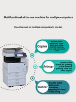 Photocopieur laser multifonction A3/A4 tout-en-un MPC5502, duplicateur numérique commercial recto-verso, imprimante Ricoh pour bureau