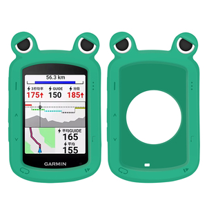 Coque GPS en silicone TPU souple grenouille verte aux grands yeux pour <span class=keywords><strong>Garmin</strong></span> Edge 540/<span class=keywords><strong>840</strong></span> Protection intégrale du corps Étui de téléphone Capteur Type intelligent - Product Image 1