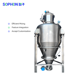 SOPHON 30L实验室防止物料污染空气气动脉冲混合器自动粉末流化床混合设备 - Product Image 2