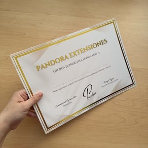 Custom Gold Foil Stamping A4 Certificate Paper Certificate with Gold Border for Training Course & Course Completion - Product Image 2