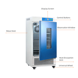 ZENROTEST 0-60 ℃   Incubadora Bioquímica de Temperatura Constante com Alta Precisão, Vidro Duplo, Ajuste de Temporização e Espaçamento, R134A - Product Image 6