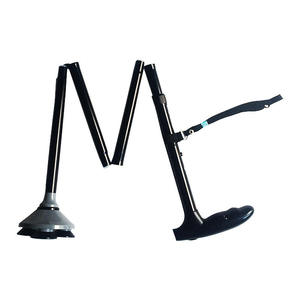 Bâton de marche télescopique pliable en alliage d'aluminium à cinq sections, très vendu et fiable, pour personnes âgées, avec fonction intégrée - Product Image 5