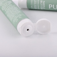 Tubo de metal para embalaje cosmético plegable de aluminio con tapa de rosca grande de 22mm de diámetro