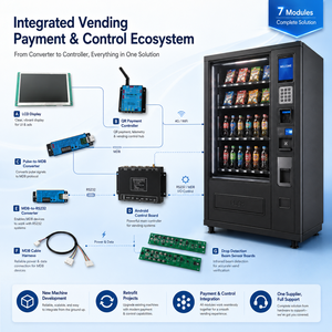 Kit de Solución de Control de Pago sin Efectivo para Máquinas Expendedoras Inteligentes con Convertidor MDB-RS232, Controlador de Pago QR y Placa Android - Product Image 5